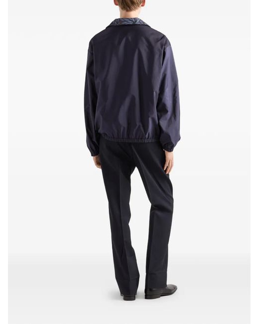 Prada Blue Reversible Re-Nylon Jacket for men