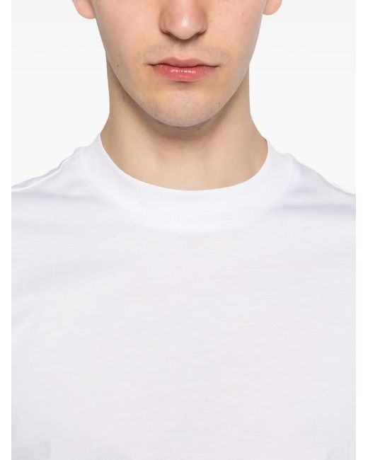 Yes London White Crew-Neck T-Shirt for men