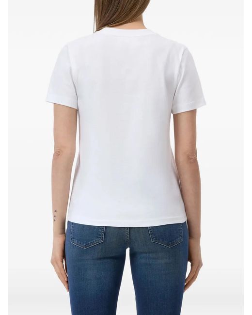 Closed White T-Shirt À Patch Logo