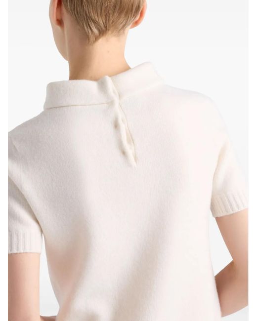 Prada White Wool Knitted Top