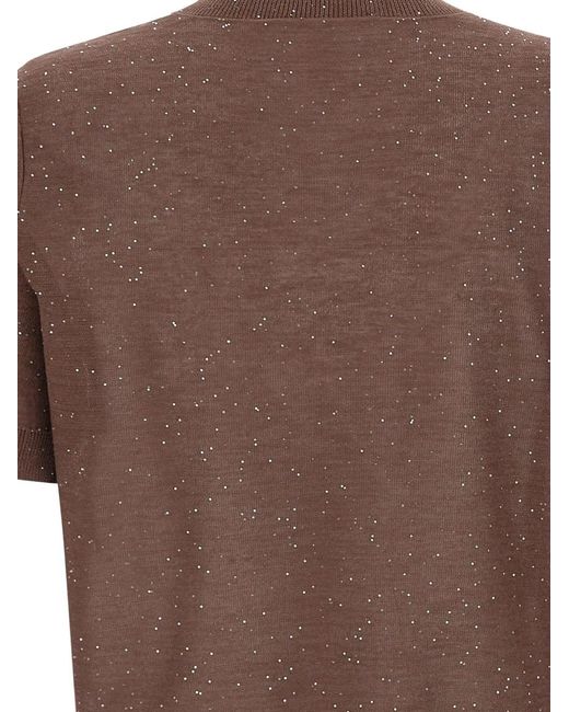 Kangra Brown Sequin Sweater