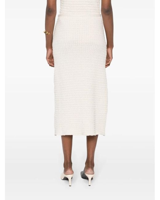 Jil Sander White Rock Mit Waffelstrick-Muster