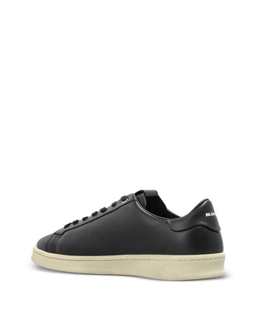 Jil Sander Black Baskets En Cuir for men