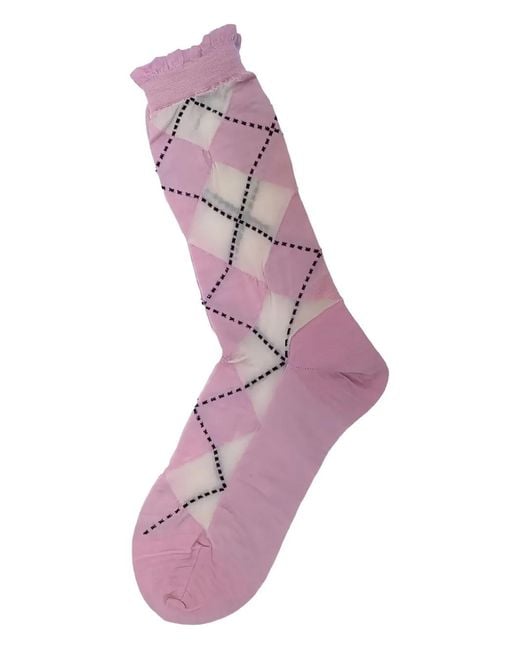 Antipast Purple Argyle Socks
