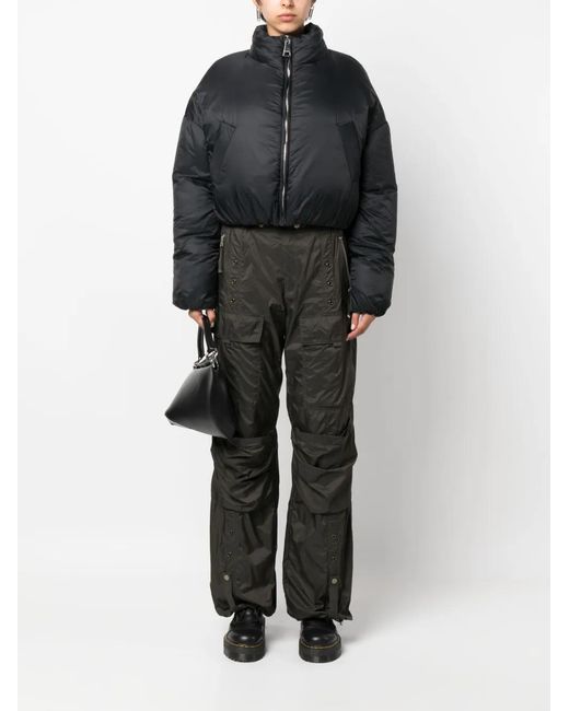 Khrisjoy Black Zipped Cropped Jacket