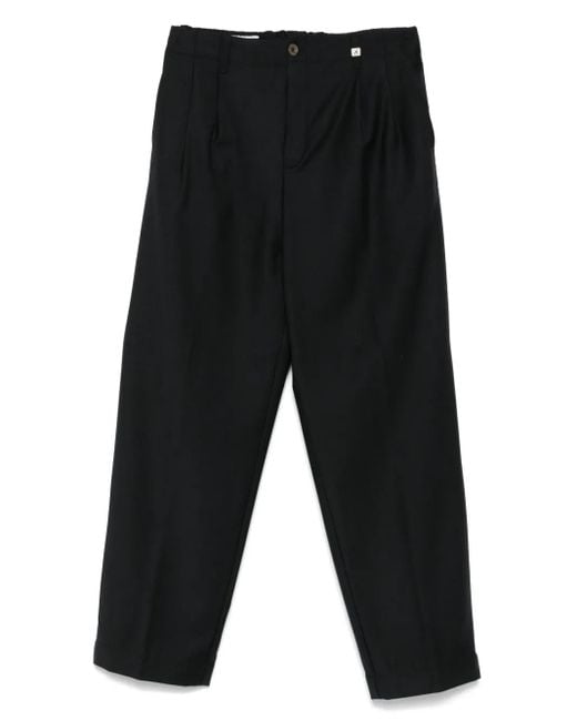 Myths Black Pleated Trousers for men