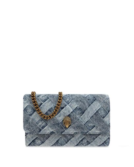 Kurt Geiger Blue Kensington Clutch