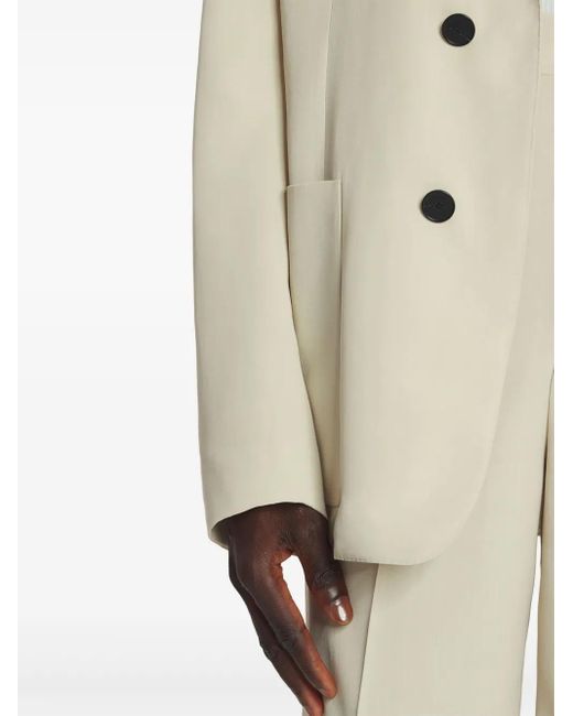 Lanvin White Single-Breasted Blazer for men