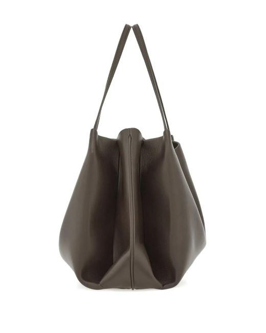 Ferragamo Brown Large Leather Tote Bag