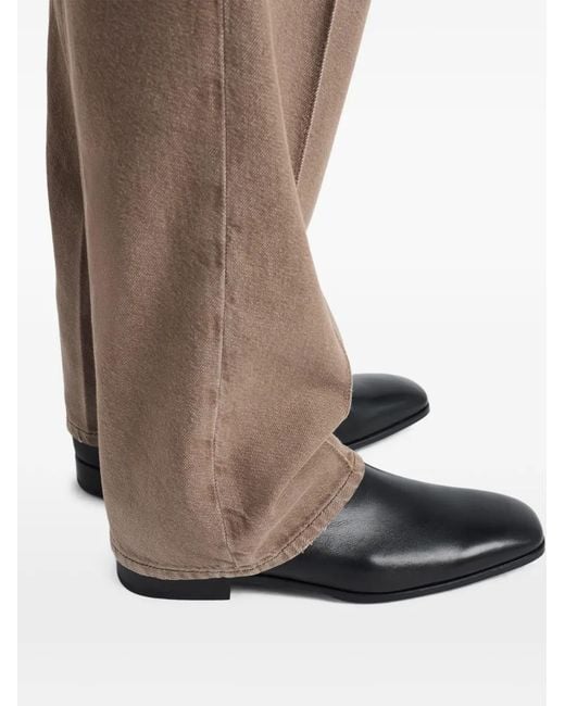 Bottines En Cuir À Fermeture Zippée 25 Mm Prada pour homme en coloris Black