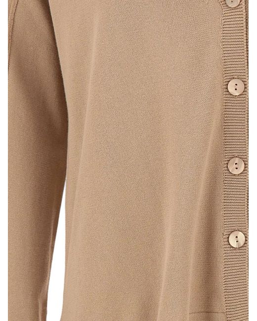 Kangra Natural Cardigan En Coton À Col V