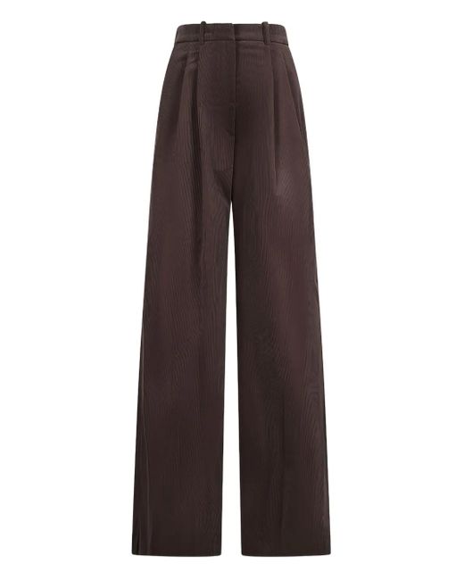 Pantaloni A Coste di Magda Butrym in Brown