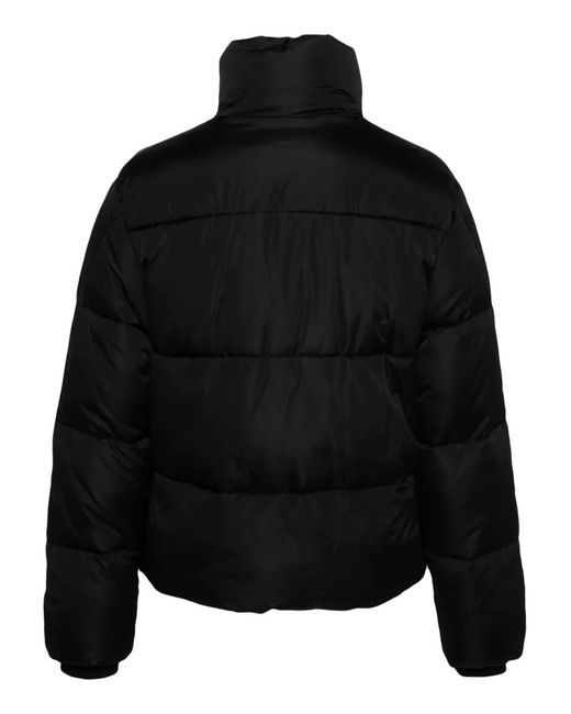 Just Cavalli Black Appliqué Logo Padded Jacket for men