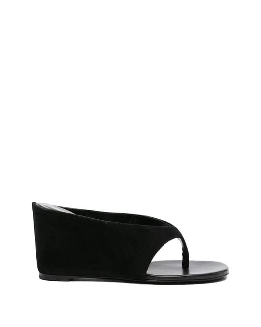 Jude Black Yaga Wedge Sandals