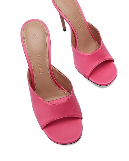 The Attico Pink Betta Heeled Mules