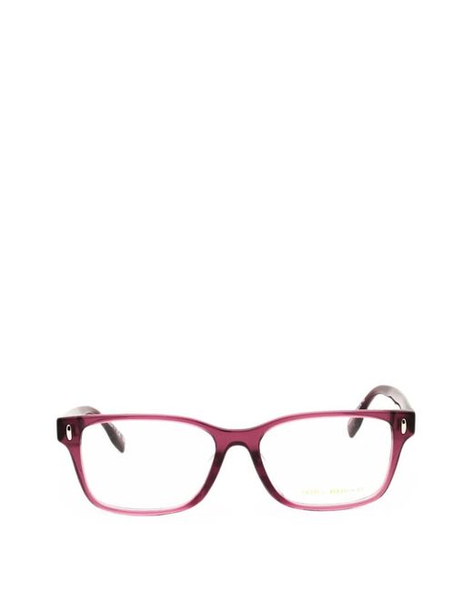 Tory Burch Purple Rectangle-Frame Glasses
