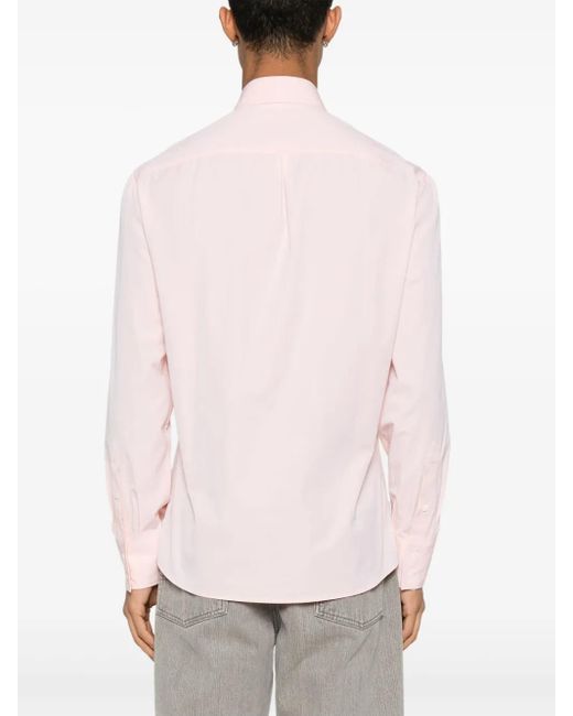 メンズ Brunello Cucinelli コットン シャツ Pink