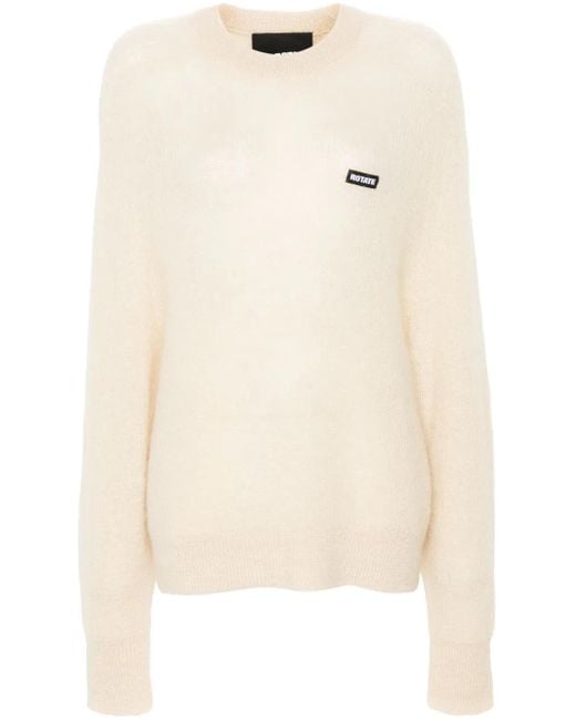 ROTATE BIRGER CHRISTENSEN Natural Light Wide Raglan Sleeve Sweater