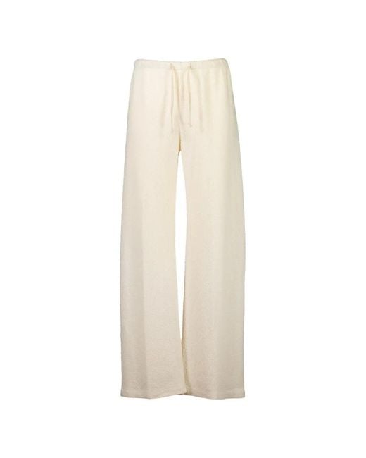 The Lady & The Sailor White Pantalon Everyday À Lien De Resserrage À La Taille