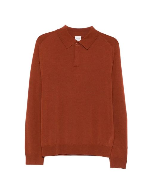 Paul Smith Brown Long-Sleeve Polo Shirt for men