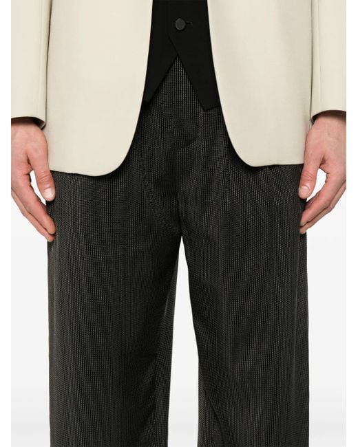 Saint Laurent Black Polka-Dot Trousers for men