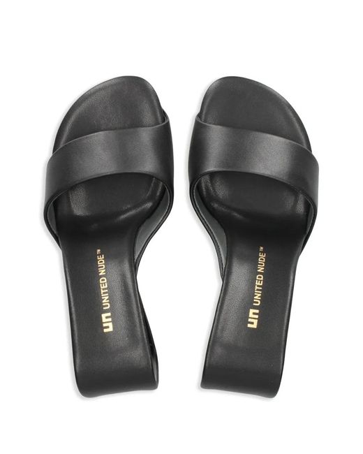 United Nude Black Mobius 65Mm Leather Sandals
