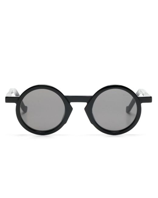 VAVA Eyewear Black Round-frame Sunglasses