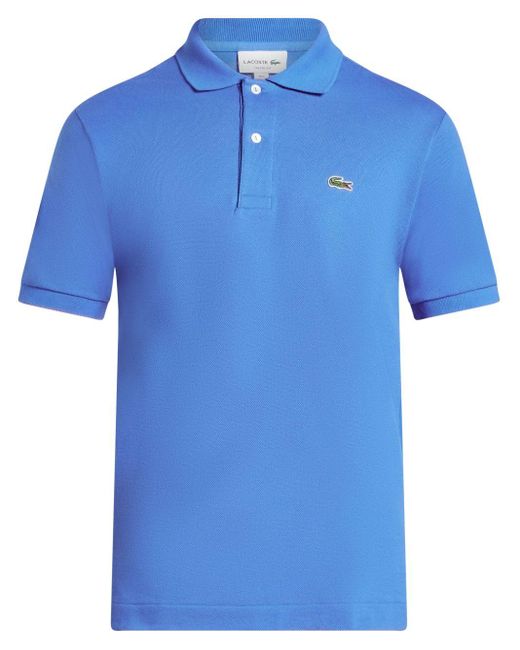 Polo en coton à logo appliqué Lacoste pour homme en coloris Blue