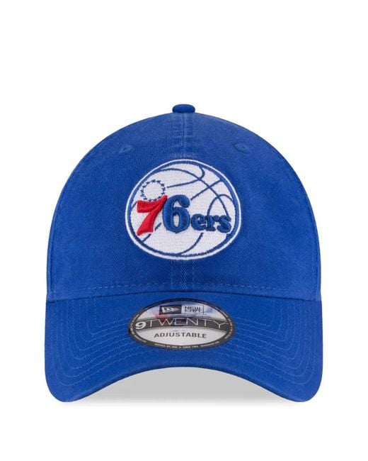 KTZ Blue 9Twenty Philadelphia 76Ers Baseball Cap for men