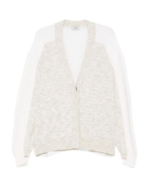 Mrz White Zweifarbiger Cardigan