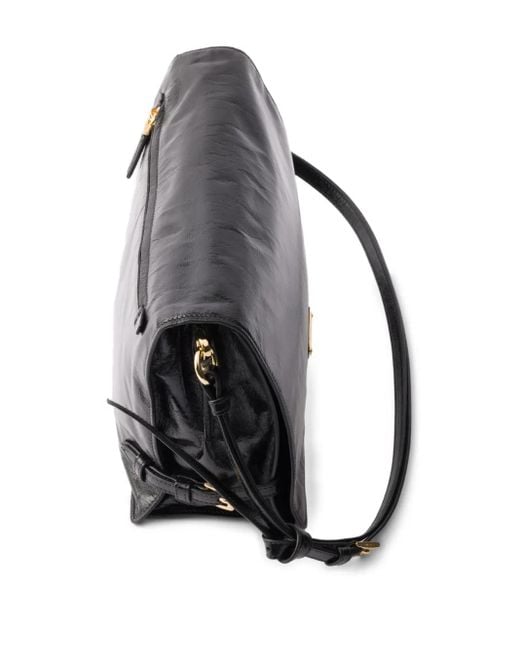 Prada Black Medium Leather Shoulder Bag