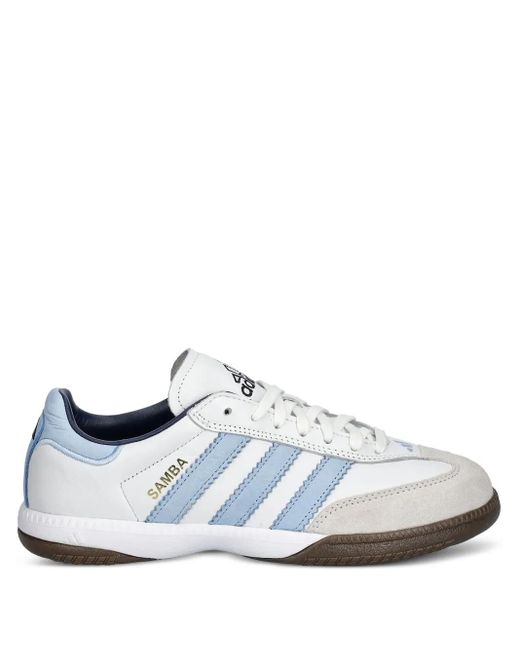 Adidas White Samba Sneakers mit Streifen