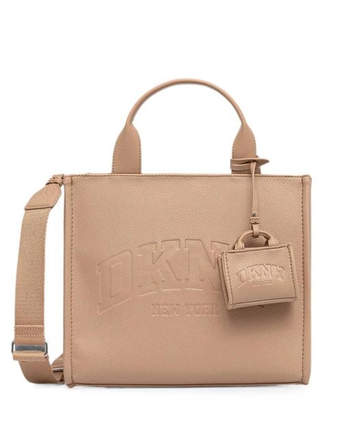 DKNY Natural Logo-Embossed Tote Bag