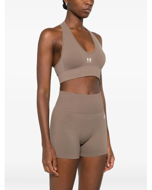 P.E Nation Natural Seamless V-Neck Sports Bra