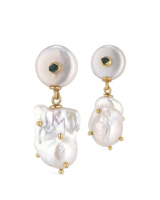 FENOMENA White Baroque Pearl Earrings