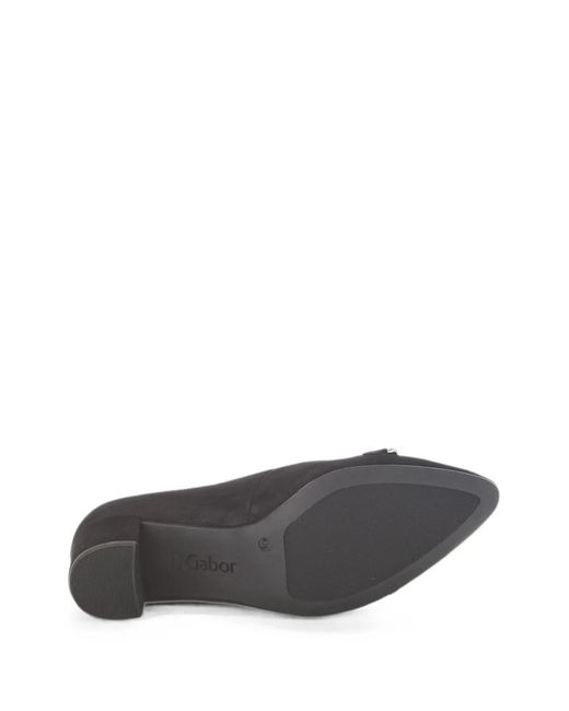 Gabor Metallic Knot-Detail Block-Heel Pumps