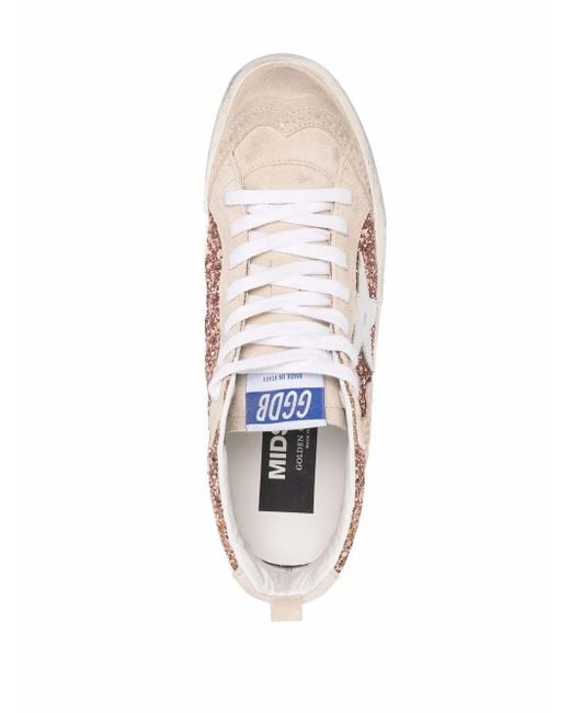 Golden Goose Deluxe Brand Pink Classic Mid-Top Sneakers For