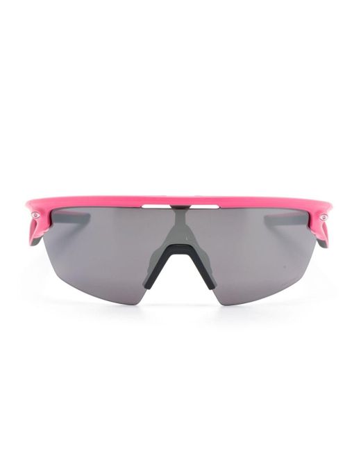 Oakley Pink Sphaera Shield-frame Sunglasses