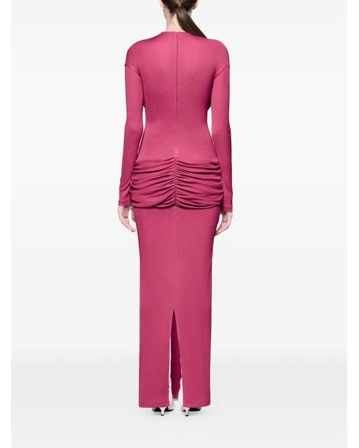 Chats by C.Dam Pink Azora Maxi Dress