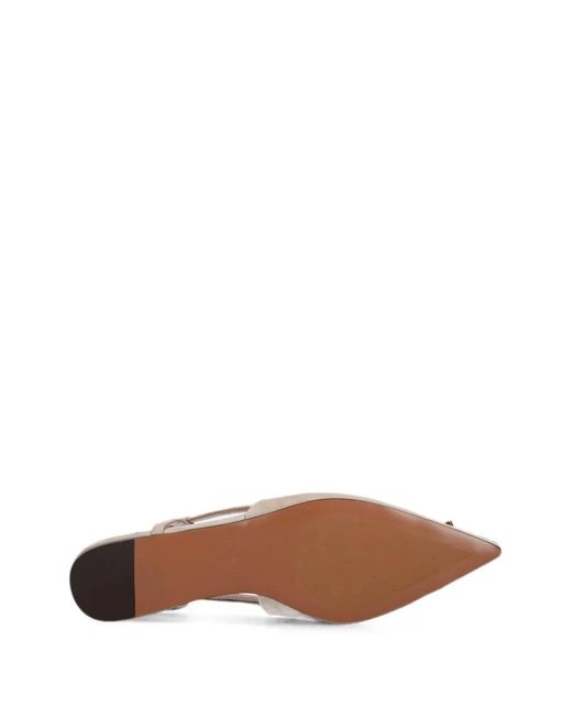 Coccinelle White C-Me Slingback Ballet Flats
