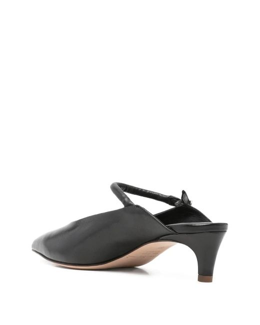 LORENA PAGGI White Pointed-Toe Leather Pumps