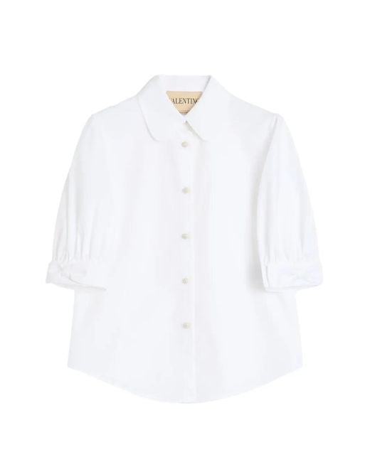 Valentino Garavani White Cotton Popeline Shirt