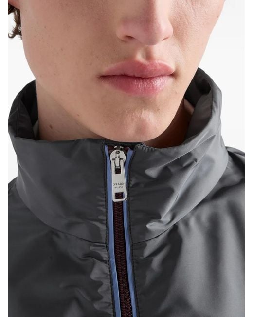 Prada Gray Re-Nylon Jacket for men