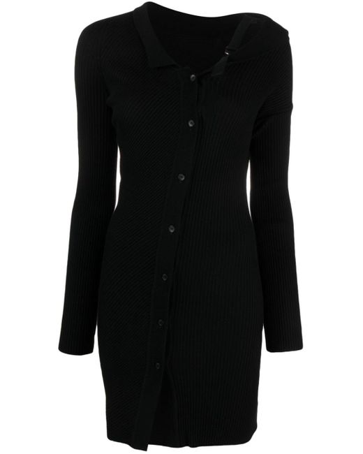 Jacquemus La Robe Maille Colin Mini-jurk in het Black