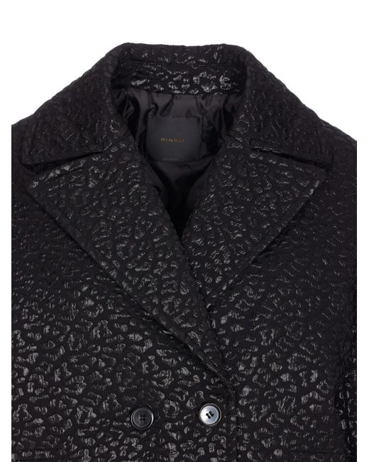 Pinko Blue Double-Breasted Coat