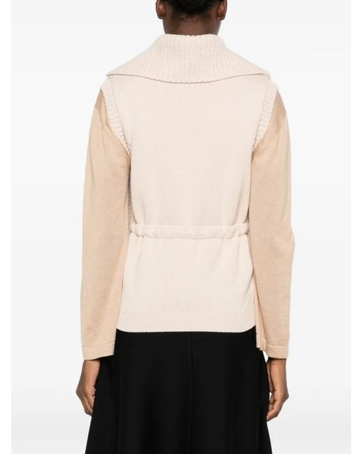 Moncler White Drawstring-Waist Gilet