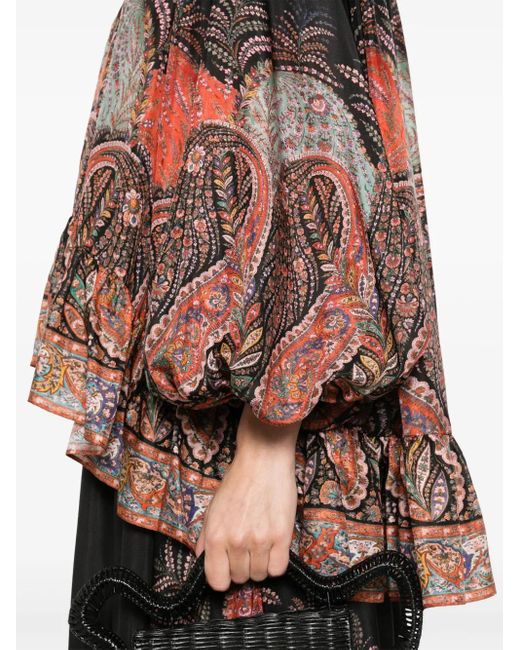Zimmermann Rhiannon Blouse in het Black