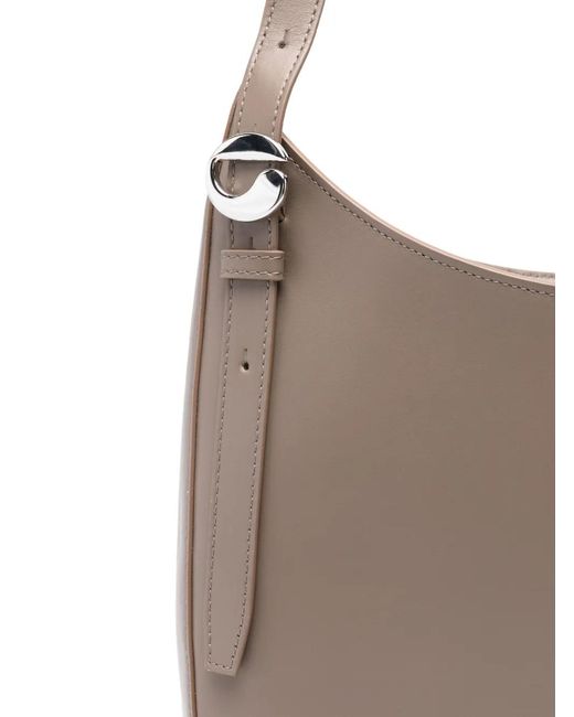 Coperni Brown Ring-Detail Shoulder Bag