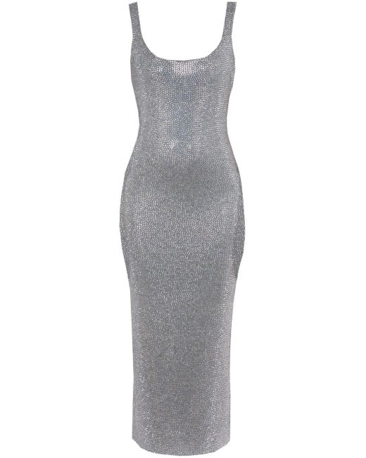 16Arlington Gray Hornet Midi Dress - Women's - Cotton/silk