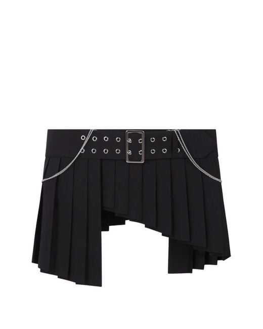 Comme des Garçons Black Pleated Mini Skirt